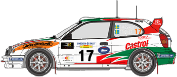 Akerstroms/Castrol Toyota Corolla WRC